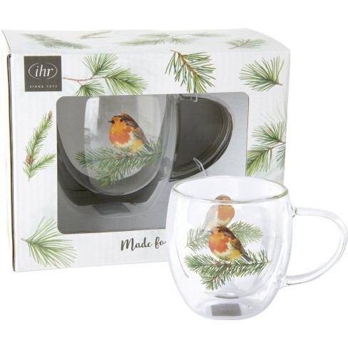 Двустенна чаша за чай 250мл Charming Robin Двустенна чаша за чай 250мл Charming Robin